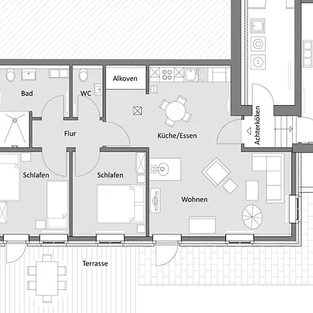 Apartment Achterkoeken Auf Dem Gulfhof Mit Terrasse, Garten, Kaminofen Norden